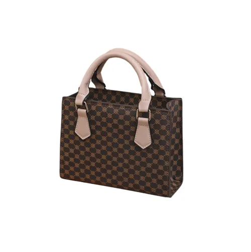 Monogram Print Top Handle Handbag