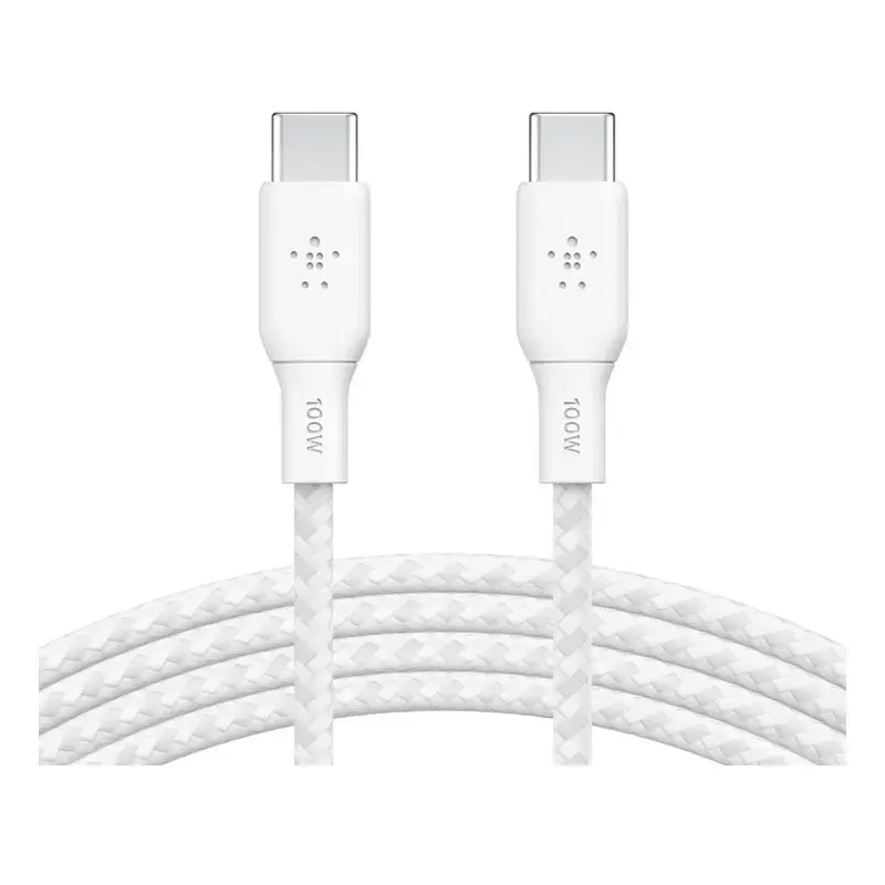 100W USB-C power delivery cable, white